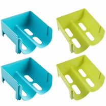 OUNONA  4 Pcs Refrigerator Storage Rack Stackable Bottle Organizer Beer Fridge Shelf