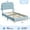 Blue TXL, variant on Towallmark Twin/Full/Large Bed Frame with Storage Headboard, Velvet Upholstered Platform Bedframe for Teens , Strong Wooden Slats, Noise-Free, Easy Assembly, No Box Spring Needed