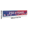 thumbnail image 3 of 250th Anniversary American Banner Flag, 118*20 inch 1776-2026 USA Merchandise Patriotic Banner, 1776-2026 Party Supplies, 4th of July Decorations for Outdoor, Indoor, Garden, 3 of 3