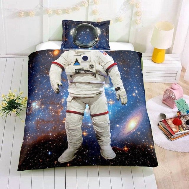 3D Space Space suit Quilt Cover Set Bedding Set Pillowcases