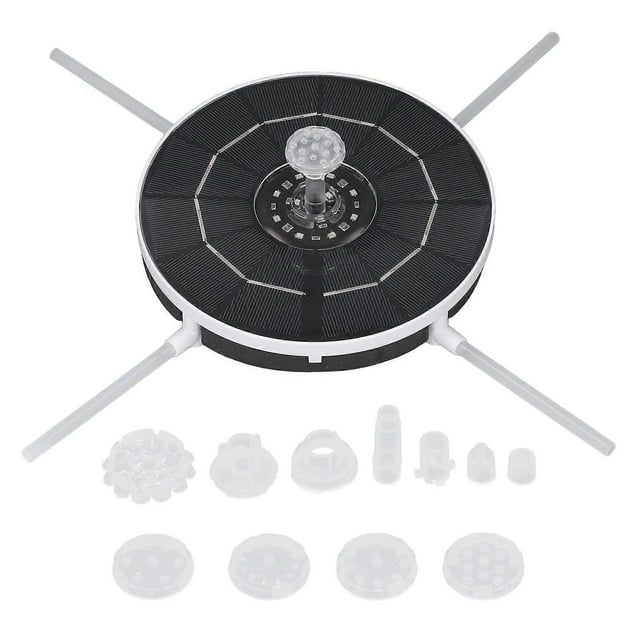 Bird Bath Fountains Solar Power Water Levels Monitoring 2200mAh Battery Floating Solar Powered Water Pump for Pool Garden NO.7756_Perfect Gift