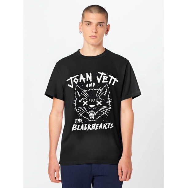 Playera Grande y Alto para Hombre Big and Tall t Shirt Camisas Playeras Manga Corta con Cuello Redondo para HombresJoan Jett & The Blackhearts Graphic Cotton T-Shirt - Unisex Regular Fit Crew Neck K