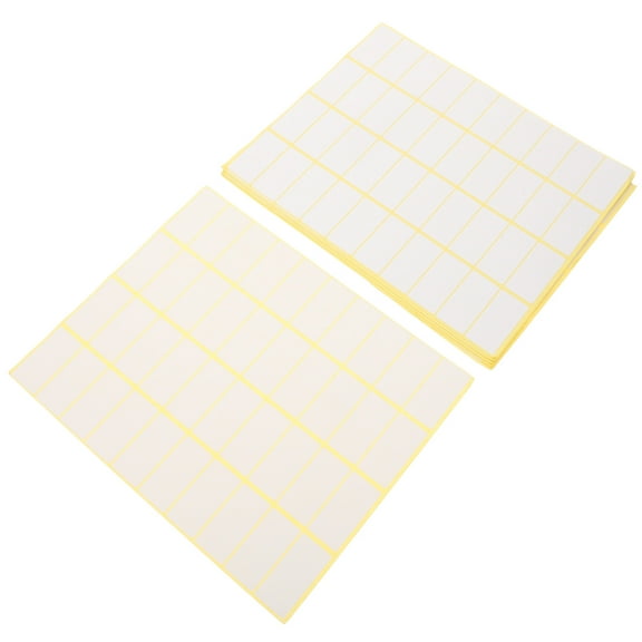 15 Sheets Blank Label Stickers Easy To Write On Adhesive Labels 40 Labels per Sheet