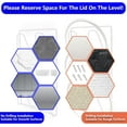 thumbnail image 5 of 2 Pack Pot Lid Organizer Rack, 6-Tier Rustproof Pot Lids Holder for Cabinet Door/Wall, No Drilling Adhesive Mounted, Pot Top and Pan Cover Storage inside Kitchen Cabinet (Silver), 5 of 15
