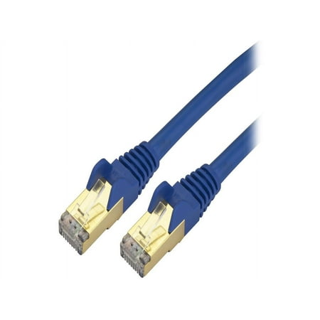 UPC: 0065030871709 | StarTech C6ASPAT6BL StarTech.com Cat6a Shielded Patch Cable – 6 ft – Blue – Snagless RJ45 Cable – Ethernet Cord – Cat 6a Cable – 6ft