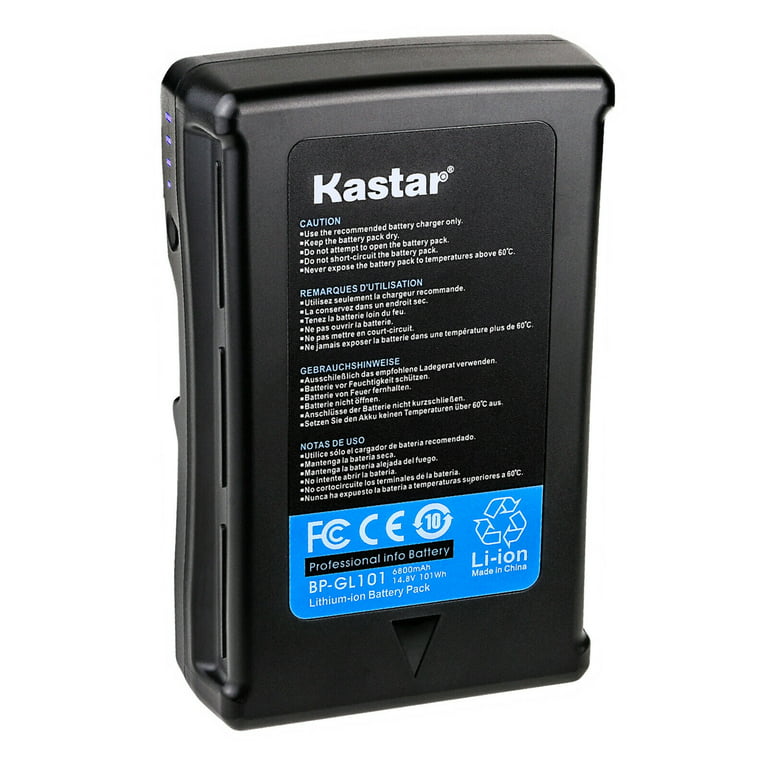 Kastar BP-GL101 V-Mount Battery Compatible with Blackmagic Design URSA Mini  4.6K Digital Cinema Camera, URSA 4K v1 Digital Cinema Camera, URSA  Broadcast G2 Camera 