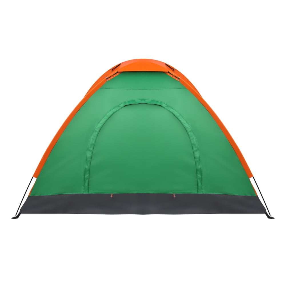 Kadyn Camping Cot Tent, Foldable Elevated Tent Set,2-Person Waterproof Camping Dome Tent for Outdoor Hiking Survival Orange & Green