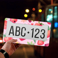 thumbnail image 4 of 1 Pcs Strawberries License Plate Frame, License Plate Cover for Car Decorative Parts, Aluminum License Plate Bracket Holder Rust-Proof Weather-Proof for US Standard Car, 4 of 9