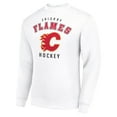 thumbnail image 2 of Men's Starter  White Calgary Flames Team Logo Fleece Pullover Sweatshirt, 2 of 3
