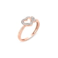 thumbnail image 4 of Imperial 1/10Ct TDW Diamond Twin Heart Ring in 10K Rose Gold (H-I, I2), 4 of 8