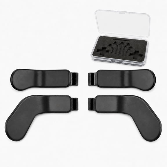 QXWPBV Black Replacement Back Paddles for Xbox Elite Series 2 and Series 2 Core, 4-Piece Set