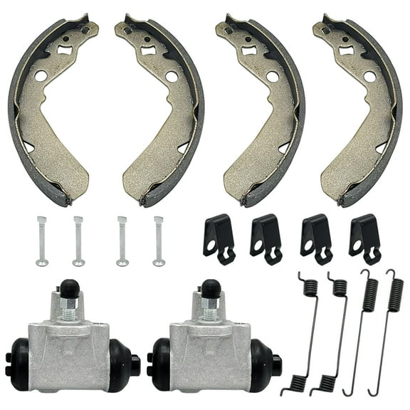 M MATI Front Rear Brake Wheel Cylinders Shoes fit for Kawasaki Mule 600 610 KAF400 2005-2009