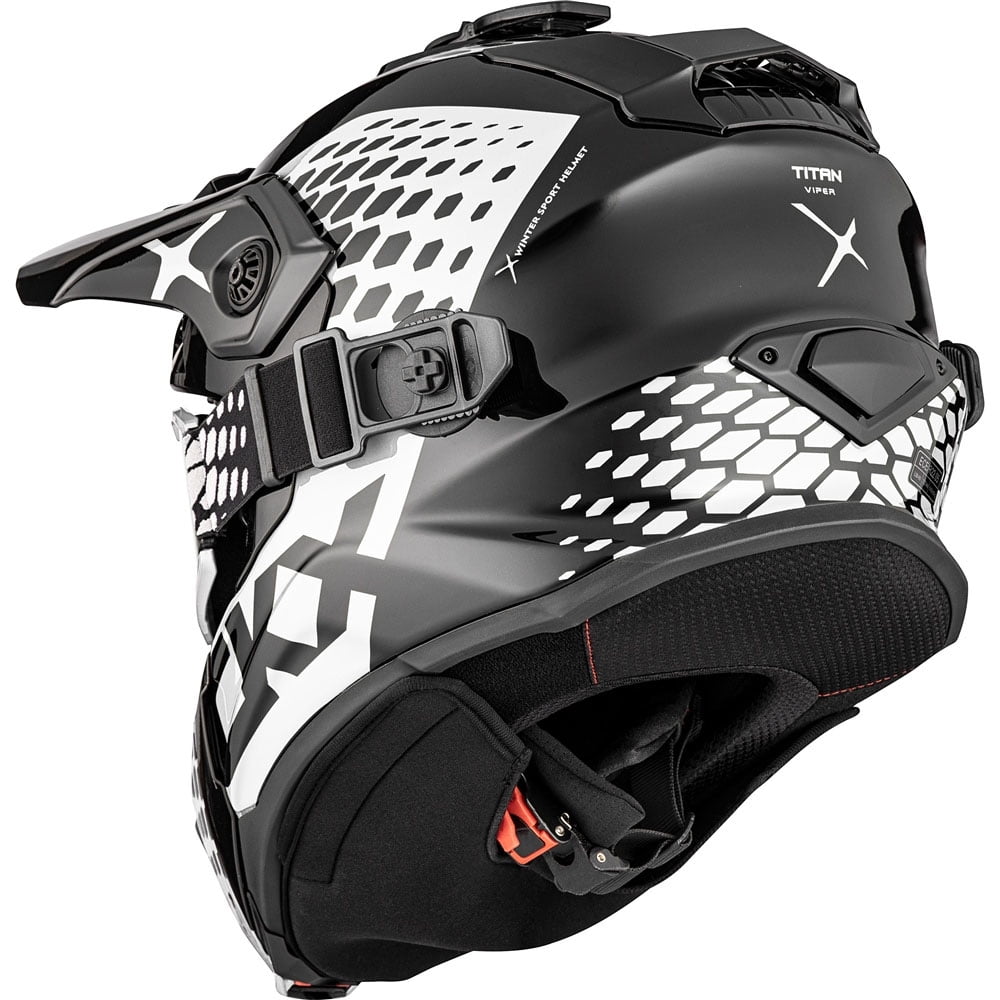 CKX Titan Original Full Face Snowmobile Helmet Viper Glossy White 516086