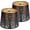 Forest, variant on Metal Lamp shades Set of 2, Drum Lam pshades 7.9" Top x 9.8" Bottom x 7.9" High,Small Lampshades,With Pattern of Forest,For Table Lamp - Lampshades Replacement (Forest)