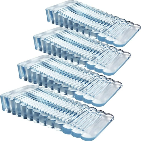 Oksdown 6 Pack Butées de Porte en Caoutchouc Transparent Premium Antidérapantes en Silicone pour Patio