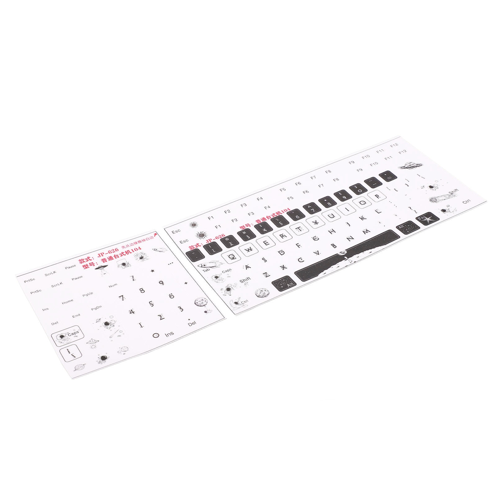 Computer Keyboard Stickers, Scratch Resistant Replacement Keyboard