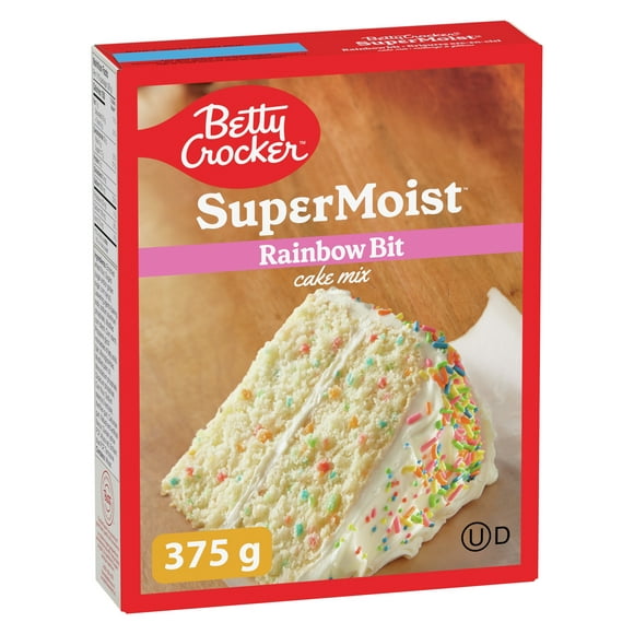 Betty Crocker Super Moist Rainbow Bit Cake Mix, 375 g