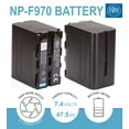 thumbnail image 2 of BM Premium 2 Pack NP-F970 High Capacity Batteries and Charger for Sony PXW-Z150, Z190, Z280, NEX-EA50M, FDR-AX14K, HDR-AX2000, FX7, FX1000 Camcorders, 2 of 7