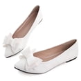thumbnail image 2 of Zapatos SAILING LU Flats para mujer, sin cordones, blancos, talla 6, cómodos, 2 of 6