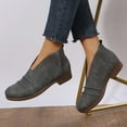 thumbnail image 6 of OKBOP Women's Low-heeled Ankle Boots-Cka Winter Warm Medieval Boots Christmas Dress Shoes for Women Retro Womens Boots Clearance, 6 of 9