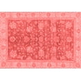 thumbnail image 1 of Ahgly Company Indoor Rectangle Abstract Red Modern Area Rugs, 7' x 9', 1 of 4