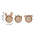 thumbnail image 2 of GOOHOCHY 3pcs Quilting Embroidery Frame Cross Stitch Fixing Frame Khaki for Handicraft Enthusiasts Craft Projects, 2 of 7