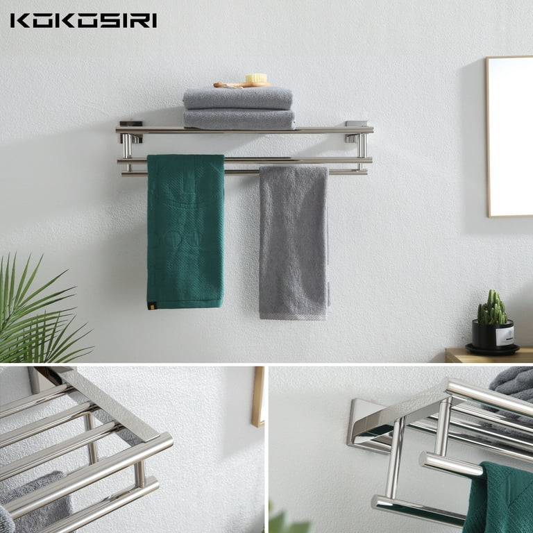 Stainless Steel 304 Grade Towel Rack for Bathroom Shelf Towel Bar