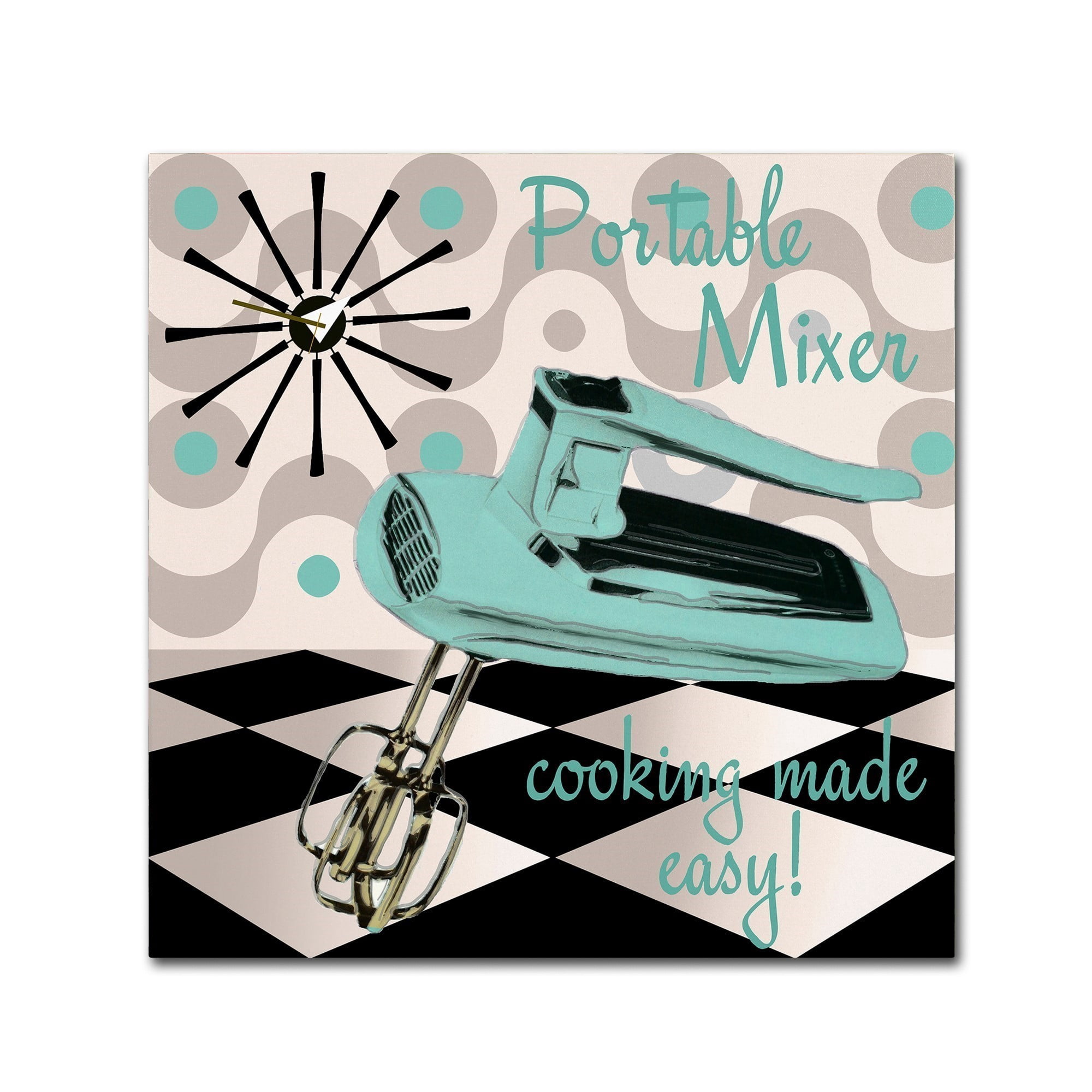 Trademark Fine Art "Fifties Kitchen III" Canvas Art by Color Bakery