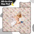 thumbnail image 4 of Cow and Ice Cream Beige Pattern Toddler Nap Mat with Pillow & Blanket, Soft Sleeping Mat for Preschool Daycare Travel Sleepovers, 4 of 6
