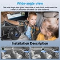 thumbnail image 3 of Podofo 4.3 inch Rear Seat Baby Monitor with HD 720P Infrared Night Vision Wide-Angle Lens TN Screen Camera with Bluetooth Music, 3 of 10