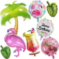 thumbnail image 1 of Decoración de fiesta tropical hawaiana, decoración de cumpleaños de Luau tropical hawaiana, 1 of 5