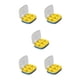thumbnail image 2 of Advancent Caja de pastillas Contenedores de viaje portátiles Mini porta medicinas Diseño de compartimento A prueba de humedad Alta capacidad azul oscuro seis celdas 5piezas, 2 of 6