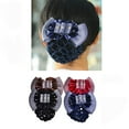 thumbnail image 4 of serony Snood Net Barrette Mesh Clip Accessory For Polished Look Lightweight And Portable Snood Hairnet 3-Way  Black, 4 of 6