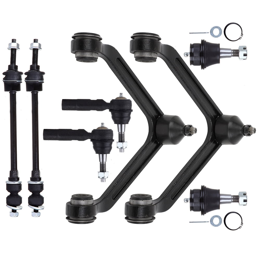 ECCPP - 8PCS Front Suspension Kit For 2002-2005 For Dodge Ram 1500 Upper Control Arm And Ball Joint Outer Tie Rod End Sway Bar End Link Lower Ball Joint