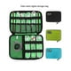 thumbnail image 3 of Minnieouse Organizador de cables de datos de nailon, Cable de carga Rectangular con múltiples ranuras, cargador, lector de tarjetas, bolsa de Viajes, Equipaje y Accesorios Varios Verde oscuro, 3 of 6