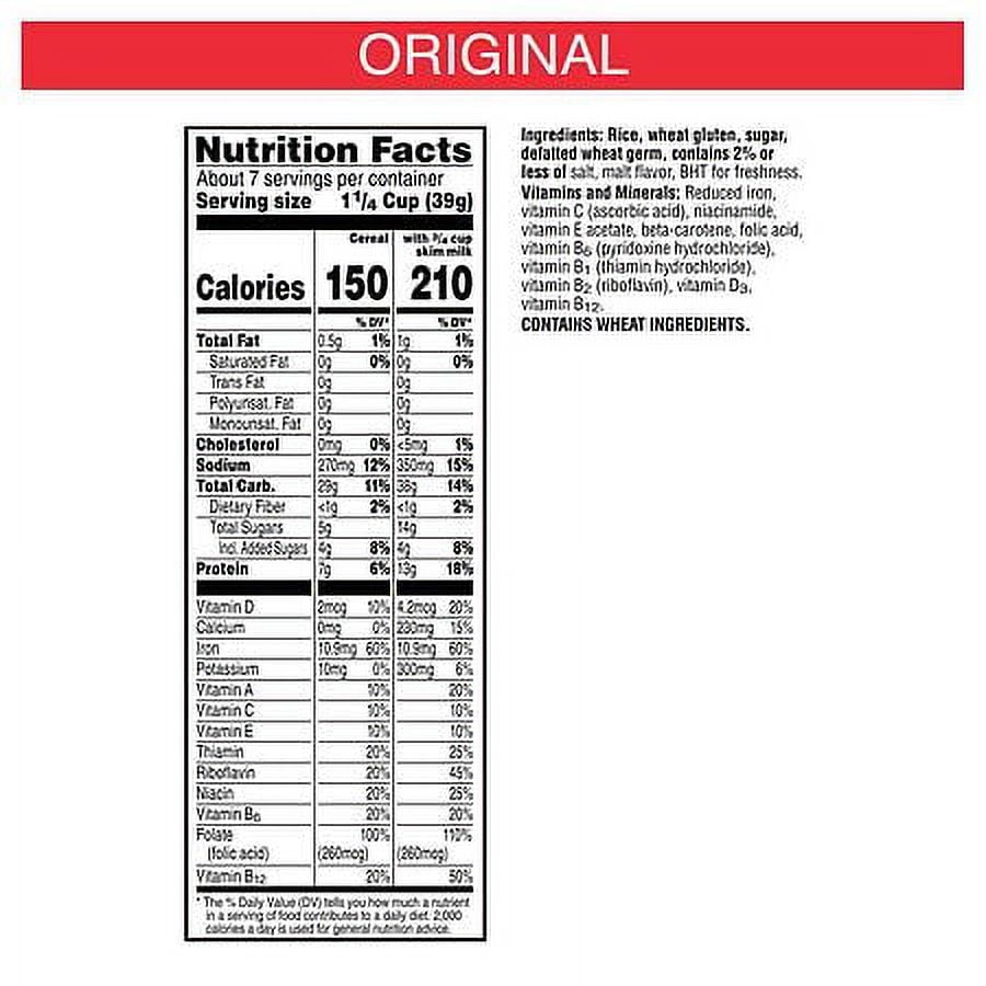 Special K Cold Breakfast Cereal, Original9.6oz Pack of 2