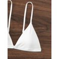thumbnail image 4 of Women's Triangle Bikini Top Spaghetti Strap Bathing Suit Top Sexy Swimsuit for Women, 4 of 6