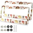 thumbnail image 2 of Coolnut Mushrooms and Leaves 2 Holes Car License Plate Frames 2PCS, Car License Plate Holder with Screw Caps Cover Set Automotive Exterior Parts Decoration for US Vehicles, 2 of 7