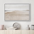 thumbnail image 2 of PixonSign Framed Canvas Print Wall Art Sandy Beach Coastal Landscape Nature Wilderness Illustrations Fine Art Decorative Farmhouse/Country Relax/Calm/Cozy Multicolor Zen for Bedroom - 24"x36" White, 2 of 5