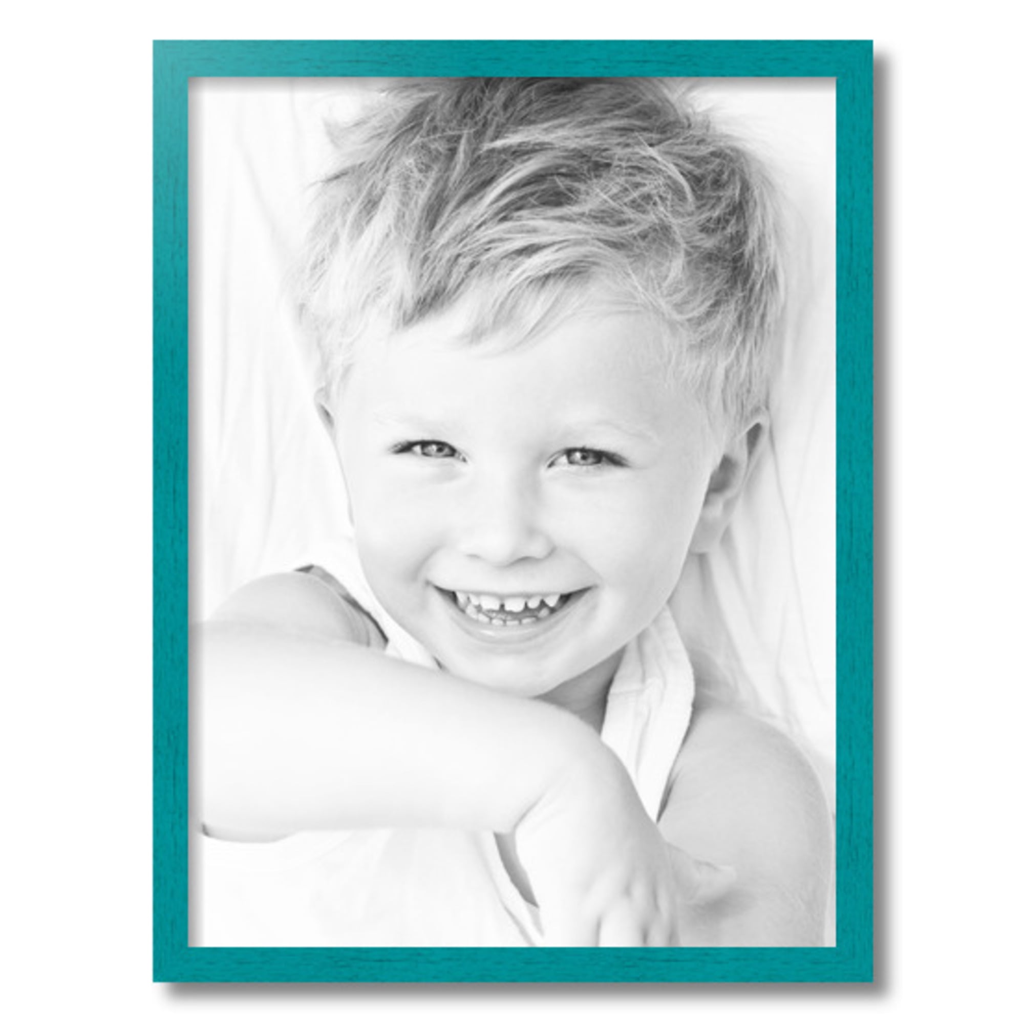 ArtToFrames 18" x 24" Aqua Picture Frame, 18x24 inch Green Wood Poster Frame (WOM-4428)