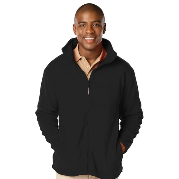 BlueGeneration Mens Polar Fleece Jacket - Black 2 Extra Large Solid