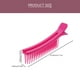thumbnail image 2 of 1 pinza para el cabello en capas de plástico, pinzas para seccionar, pinzas multiusos para peinar el cabello, pinza especial para peluquería, tinte caliente para uso en el hogar, salón (púrpura), 2 of 6