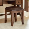 thumbnail image 6 of OSP Home Furnishings Modern Mission Bench for Vanity in Vintage Oak K/D, 6 of 7