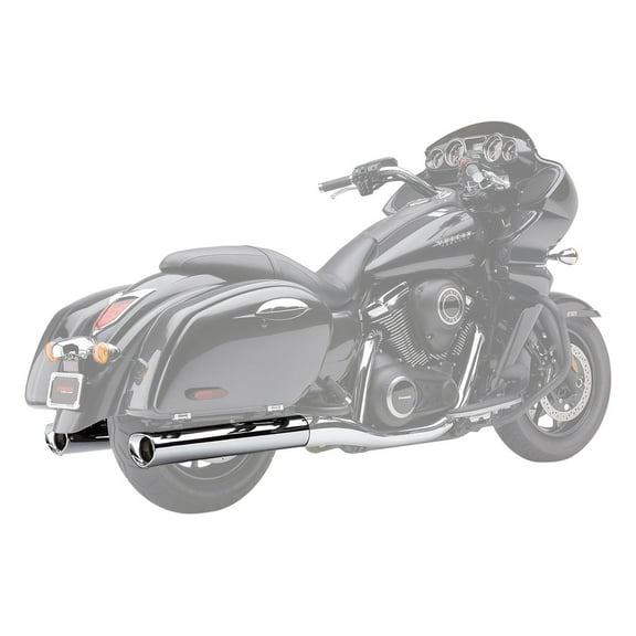 Cobra Classic 4" Chrome Slip-On Mufflers w/Scalloped Tip (4228)