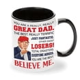 thumbnail image 1 of Taza Viberty Best Dad Ever Ceramic de 325 ml, regalo de Navidad, 1 of 7