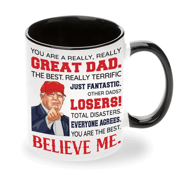 Taza Viberty Best Dad Ever Ceramic de 325 ml, regalo de Navidad