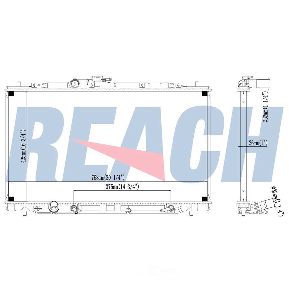 Reach Cooling 41-2916 Radiator