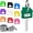 10 Colors, variant on 32 PCS 1 Inch Key Cap Covers Key Identifiers Markers Protectors for Standard Regular Thin Flat House Keys (Not Suitable for Odd-Shaped Keys), 8 Assorted Colors