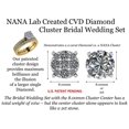 thumbnail image 4 of Central Diamond Center Lab CVD Diamond 8.0mm Cluster Center Wedding Set 10kt Rose Gold Size 5, 4 of 7