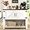 White, variant on Farmhouse Coffee Bar Cabinet with Barn Doors, White Coffee Bar Stand with Storage, 36 inch Coffee and Tea Bar with Bottom Shelf for Living Dining Room